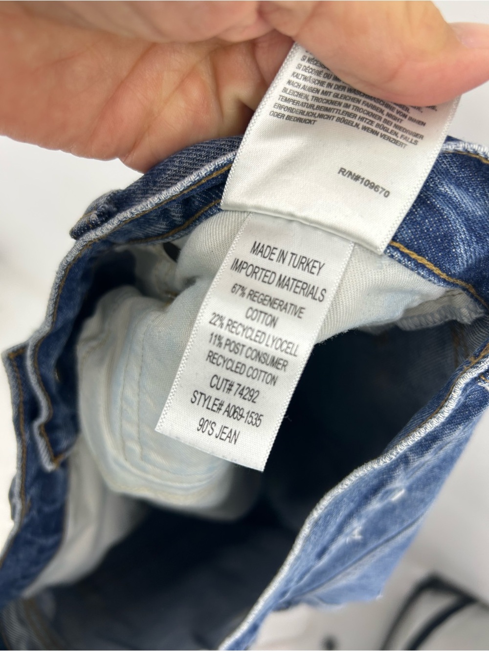 Agolde Women's Straight Leg Jeans in Medium Blue - Picture 7 of 10